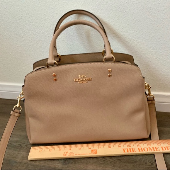 Coach Handbag Lily Carriall Cross Gray Shoulder Bag - Picture 4 of 10